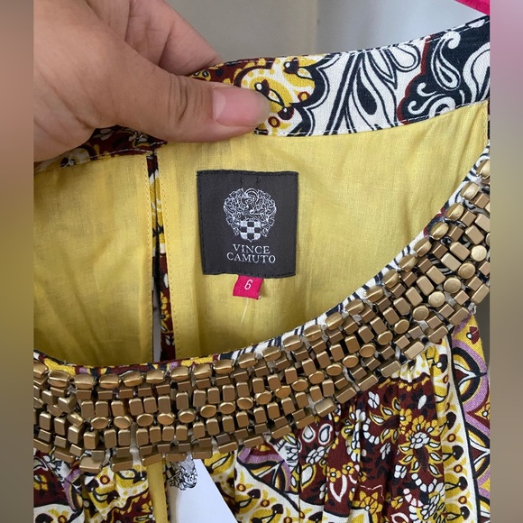 Vince Camuto Linen Halter Neck Dress - Picture 3 of 7